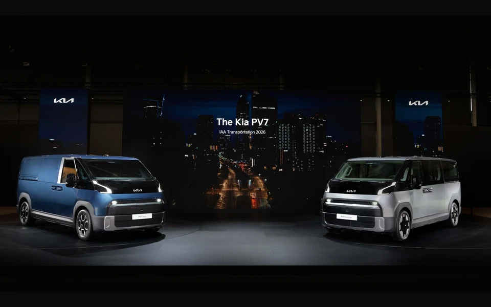 IAA 트랜스포테이션 2026 기아관의 PV7 카고와 패신저, 기아 제공